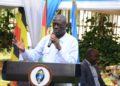 Dr. Kiiza Besigye addressing FDC party leaders.