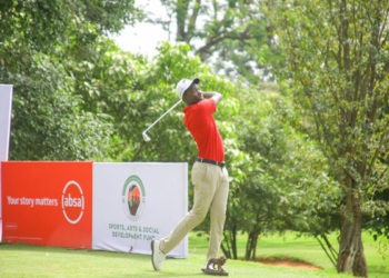 Rugumayo was only East African to make the cut in the Kenya Open. PHOTO ABSA KENYA