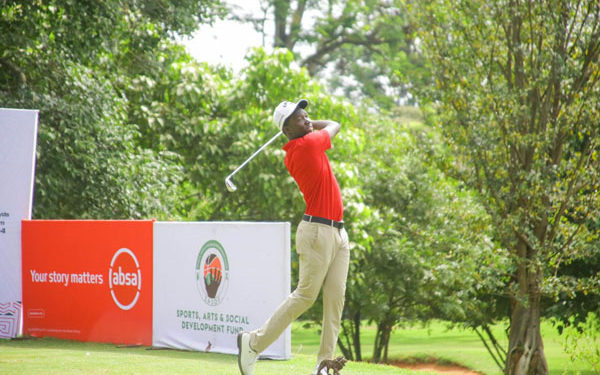 Rugumayo was only East African to make the cut in the Kenya Open. PHOTO ABSA KENYA