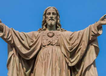 Statue of Jesus with Open Arms. Image may be subject to copyright