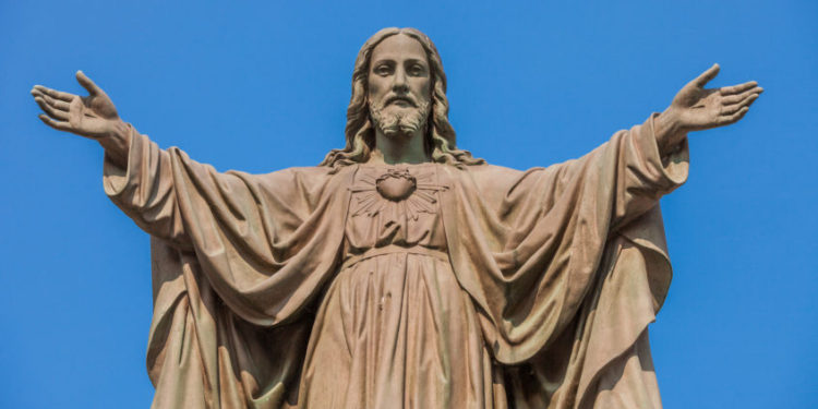 Statue of Jesus with Open Arms. Image may be subject to copyright