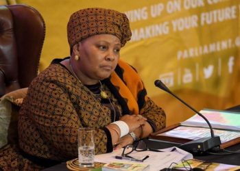 Nosiviwe Mapisa-Nqakula, the speaker of the National Assembly