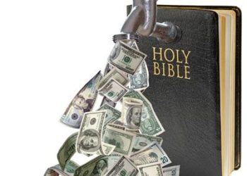 Prosperity theology has been criticized by leaders from various Christian denominations, including within some Pentecostal and charismatic movements, who maintain that it is irresponsible, promotes idolatry, and is contrary to the Bible. Image may be subject to copyright.