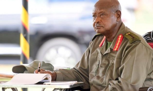 Museveni vows ex-generals won't trade epaulets for begging bowls, skeptics chuckle. Image may be subject to copyright.