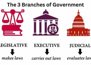 Each branch of government operates independently and has distinct functions and powers to provide checks and balances. Image maybe subject to copyright.