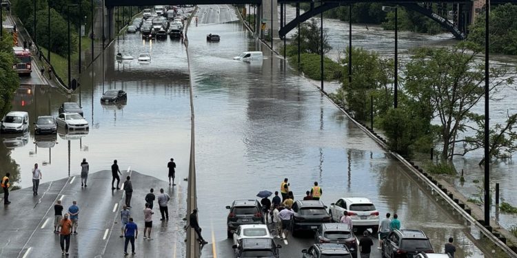 Toronto Flood July 2024 - Image might be subject to Copyright