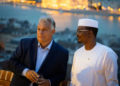 Hungarian Prime Minister Viktor Orban meets with Chad’s President Mahamat Idriss Deby Itno in Budapest on Sept. 8.Hungarian prime minister’s office