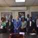 Photo Caption Acting High Commissioner, Philip Smith (centre) poses with the Minister of Health Hon. Jane Ruth Aceng and Ministry of Health Uganda officials at a courtesy visit at MOH offices to announce the UK’s support to Uganda’s Mpox response.