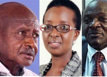 Museveni, Kagina and Katumba Wamala. Image maybe subject to copyright.